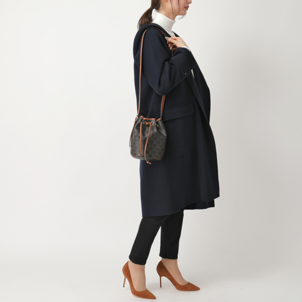 Túi Celine Small Drawstring bag In Trimphe Canvas And Calfskin 191142BZJ-04LU - Ảnh 6