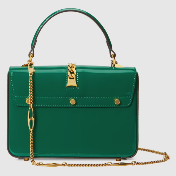 Túi Gucci Sylvie 1969 Leather 'Emerald Green' - Ảnh 3
