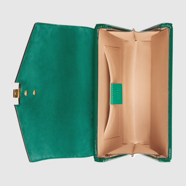 Túi Gucci Sylvie 1969 Leather 'Emerald Green' - Ảnh 2