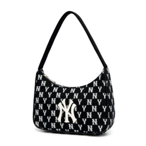 Alternative view of Túi MLB Monogram Jacquard Hobo Bag NY Yankees 3ABQS011N-50BKS