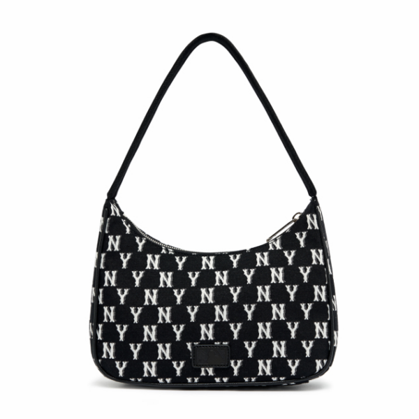 Túi MLB Monogram Jacquard Hobo Bag NY Yankees 3ABQS011N-50BKS - Ảnh 3