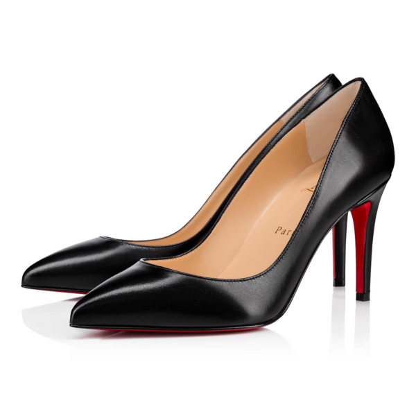 Giầy Cao Gót Christian Louboutin Pigalle Nappa Shiny 85 Black 3160522BK01 - Ảnh 2