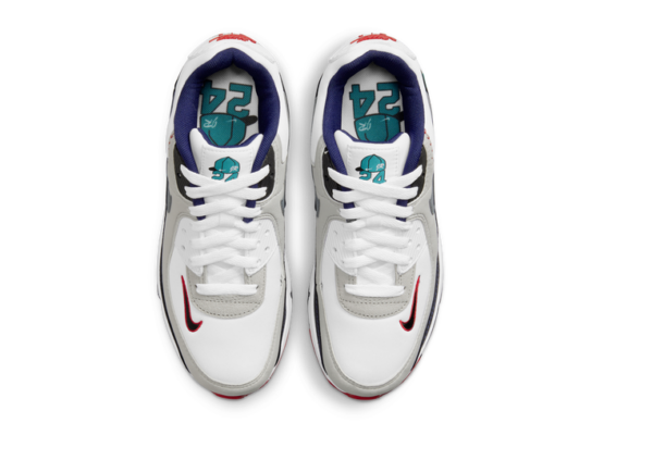 Giày Nike Ken Griffey Jr. x Air Max 90 GS 'Backwards Cap' DJ5194-100 - Ảnh 3