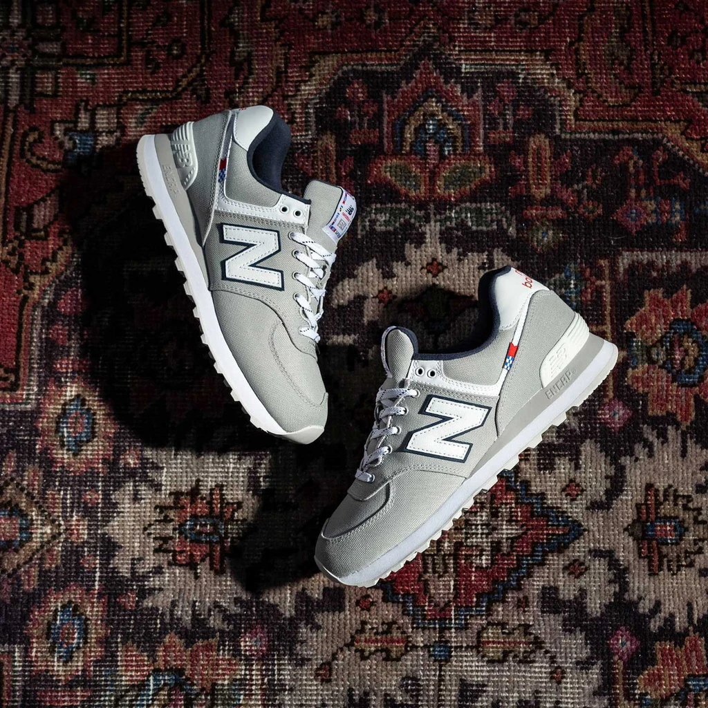 Giày New Balance 574 Linen Fog White ML574SOO - Ảnh 3