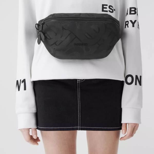 Túi Burberry Monogram Jacquard Sonny Black - Ảnh 6