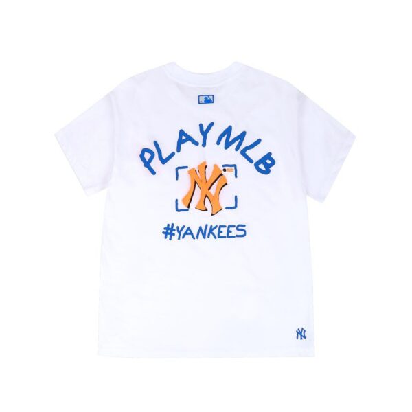 Áo MLB T Shirt New York Yankees White 31TS06031-50W - Ảnh 2