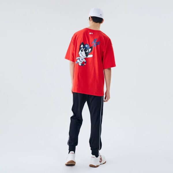 Áo MLB Bark Short Sleeve New York Yankees Red 31TSCM031-50R - Ảnh 3