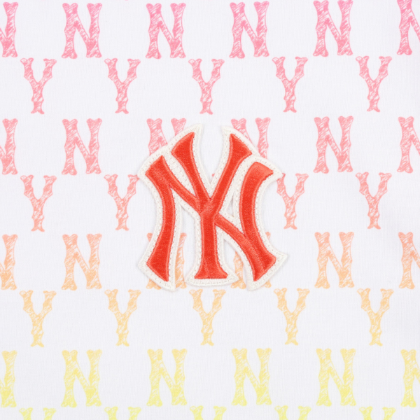 Áo MLB Monogram Pink Gradation T Shirts New York Yankees 31TSMC131-50R - Ảnh 3