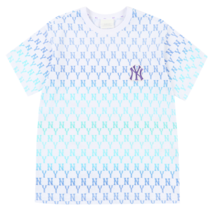 Áo MLB Monogram Blue Gradation New York Yankees 31TSMC131-50U