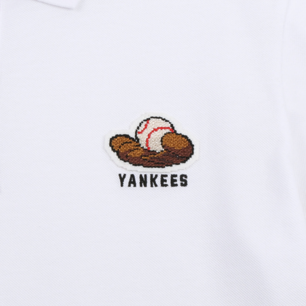 Áo MLB Play Pique Shirts New York Yankees 31TSQ1131-50W - Ảnh 3
