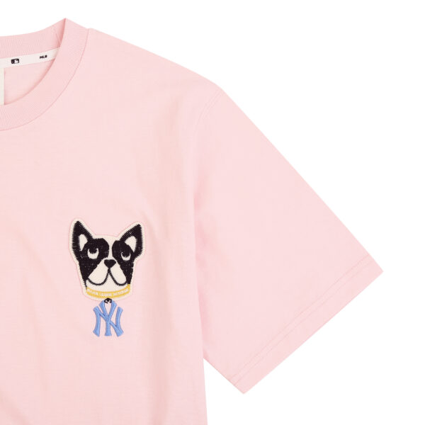 Áo MLB Bark Time Short Sleeve Pink 31TSTF931 50P - Ảnh 3