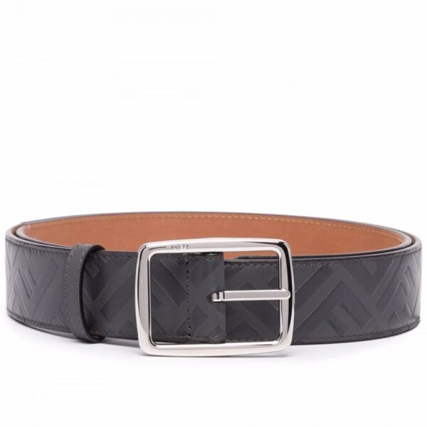 Thắt Lưng Fendi Belt In Gray Leather 7C0455AFSWF10NP - Ảnh 3