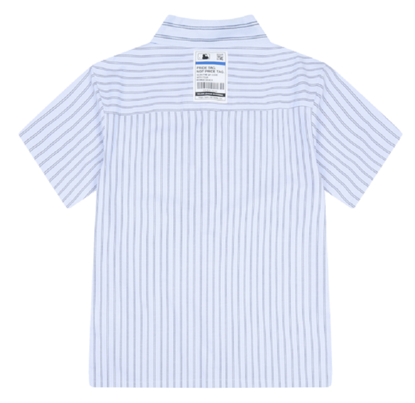 Áo MLB 'Blue Stripe' Shirt New York Yankees 31WSU4131-50S - Ảnh 2