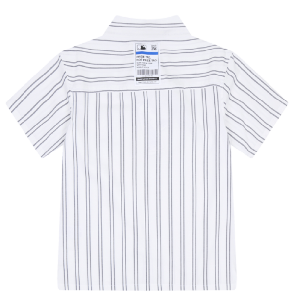 Áo MLB Stripe Short Sleeve Shirt New York Yankees 31WSU4131-50W - Ảnh 2