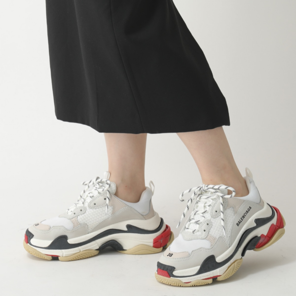 Giày Balenciaga Triple S White Black Red 2019 524037 W09E1 9000 - Ảnh 6
