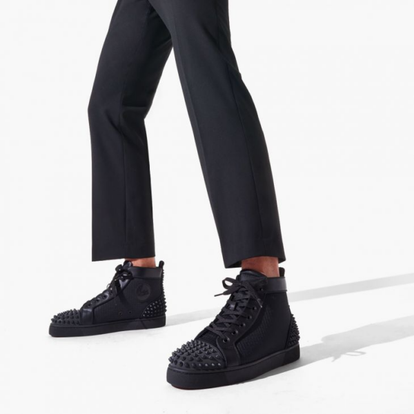Giày Christian Louboutin Lou Spikes 2 'Black' 3220139B026 - Ảnh 5
