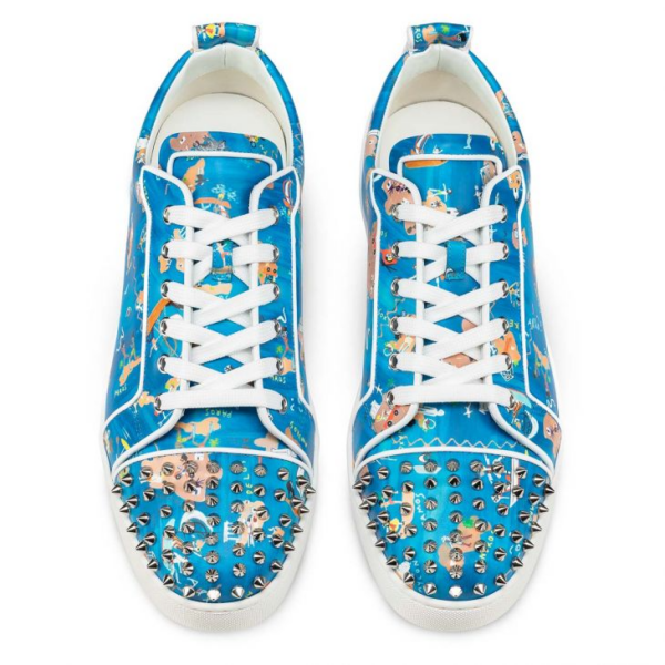 Giày Christian Louboutin Louis Junior Spikes 'Bianco' 3220149-J322 - Ảnh 3