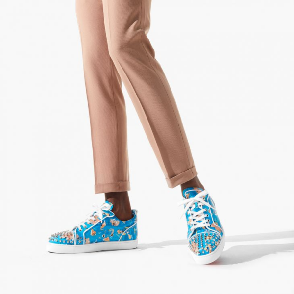 Giày Christian Louboutin Louis Junior Spikes 'Bianco' 3220149-J322 - Ảnh 4
