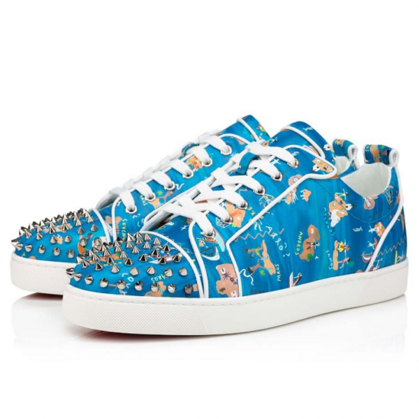 Giày Christian Louboutin Louis Junior Spikes 'Bianco' 3220149-J322 - Ảnh 2