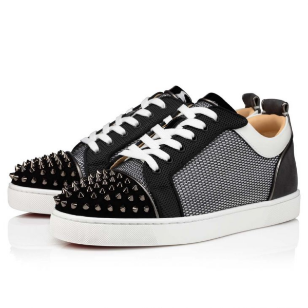 Giày Christian Louboutin Louis Junior Spikes 'Black' 3220590M025 - Ảnh 2