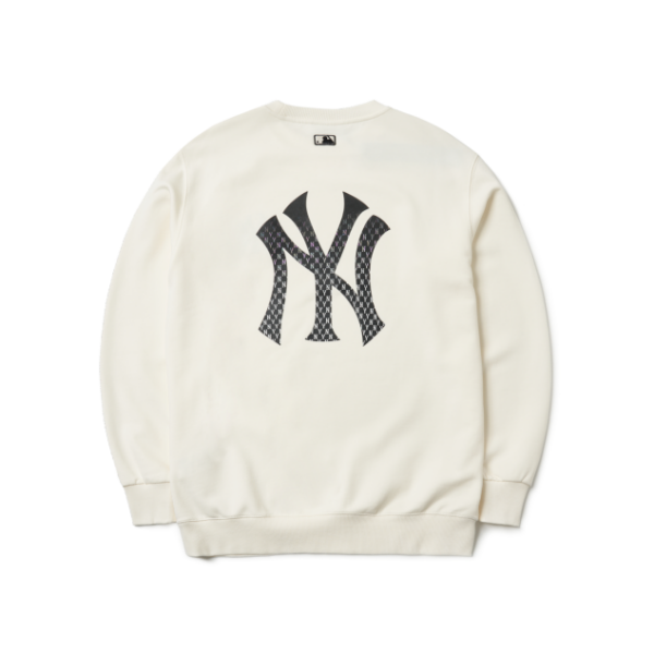 Áo MLB Monogram Diamond Gradient Bag Big Logo Overfit Sweatshirt 'Grey' - Ảnh 2
