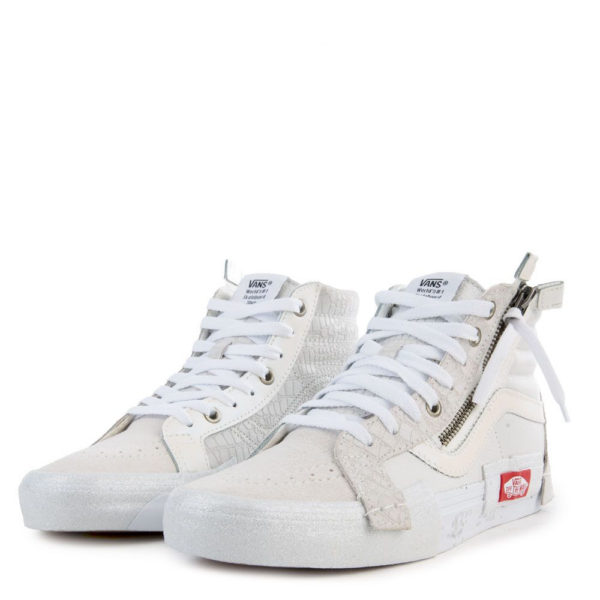 Giày Vans Sk8-Hi Reissue CAP 'Glitter Mix White' VN0A3WM1TUT - Ảnh 6