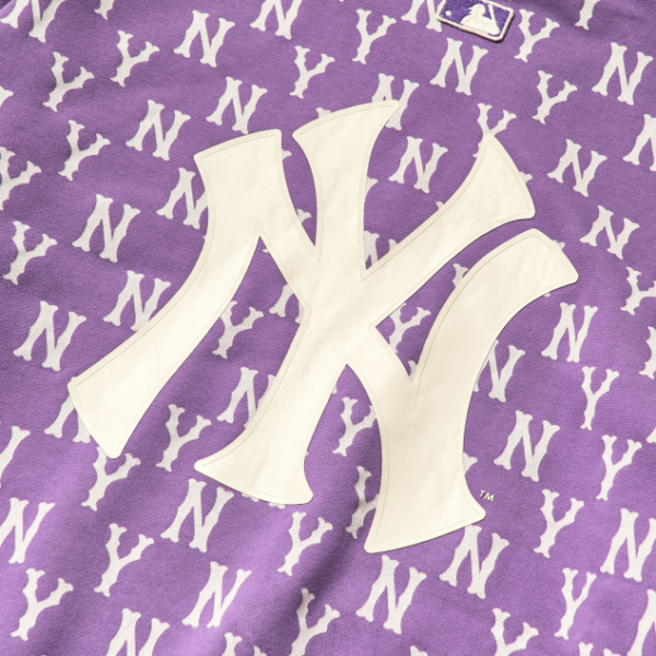 Áo MLB Monogram Allover Bag Big Logo Overfit Sweatshirt Purple - Ảnh 4