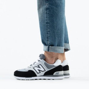Alternative view of Giày New Balance 574 'Black White' ML574NLC