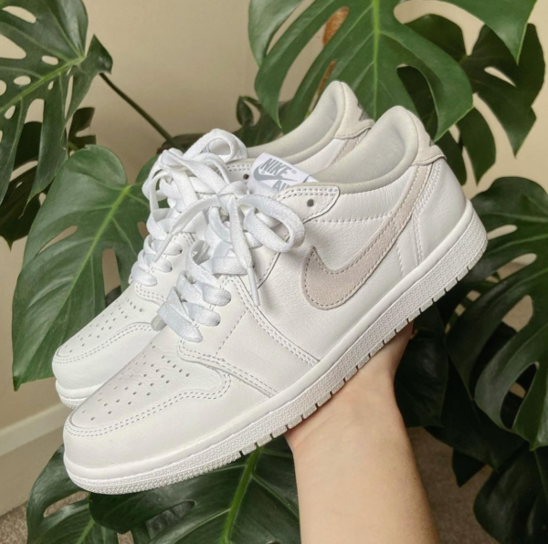 Giày Nike Air Jordan 1 Retro Low OG GS 'Neutral Grey' 2021 CZ0858-100 - Ảnh 14