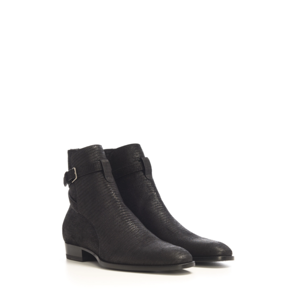 Giày Saint Laurent Low Boot Wyatt 30 Black 630482-1YO00-1000 - Ảnh 4