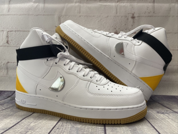 Giày Nike NBA x Air Force 1 High '07 LV8 'White University Gold' CT2306-101 - Ảnh 6