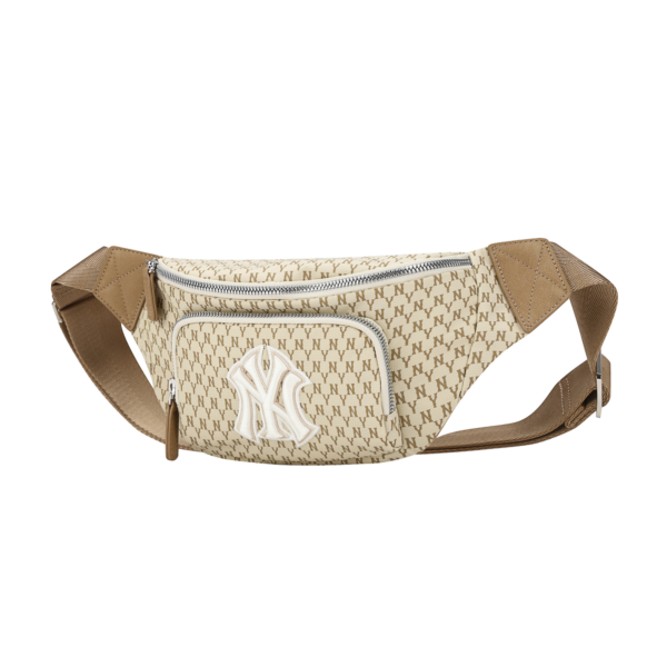 Túi MLB Waist Bag Monogram Beige 32BGC9911-50B - Ảnh 3