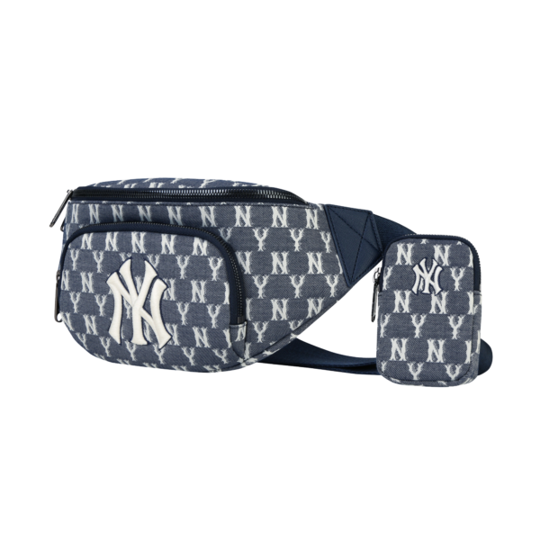 Túi MLB Jacquard Monogram Hip Sack New York Yankees 32BGCA011-50N - Ảnh 2