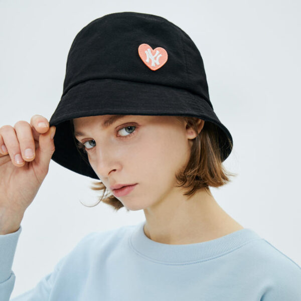 Mũ MLB Bucket Love Black 32CPH7941-50L - Ảnh 2