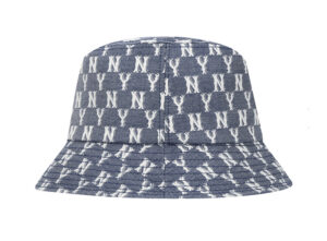 Alternative view of Mũ MLB Monogram Blue Jacquard Bucket Hat 32CPHV011-50N