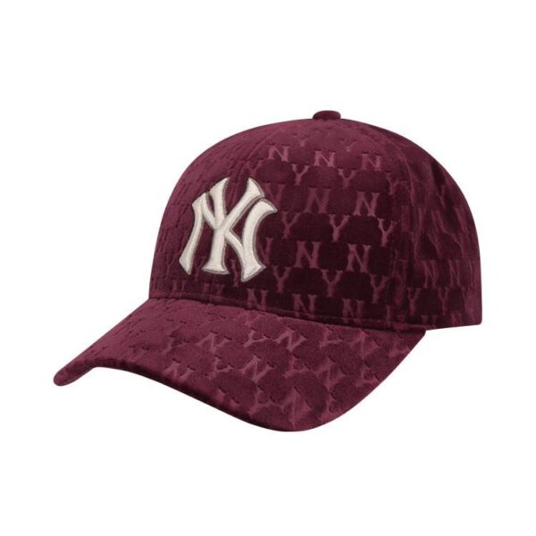 Mũ MLB LA Dodgers Velvet Monogram Red 32CPXM941-50E - Ảnh 4