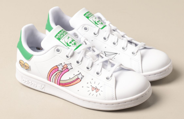 Giày Adidas Stan Smith J 'Girls Rule White' FX5976 - Ảnh 4