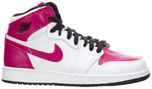 Giày Nike Air Jordan 1 Retro High GS 'White Sport Fuchsia' 332148-108