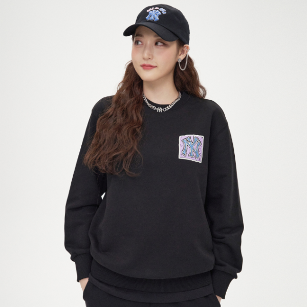 Áo MLB Like Back Quare Sprint Sweatshirt NY Yankees 3AMTL0414-50BKS - Ảnh 7