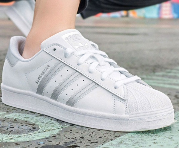 Giày Adidas Superstar 'White Silver Metallic' FX2329 - Ảnh 5