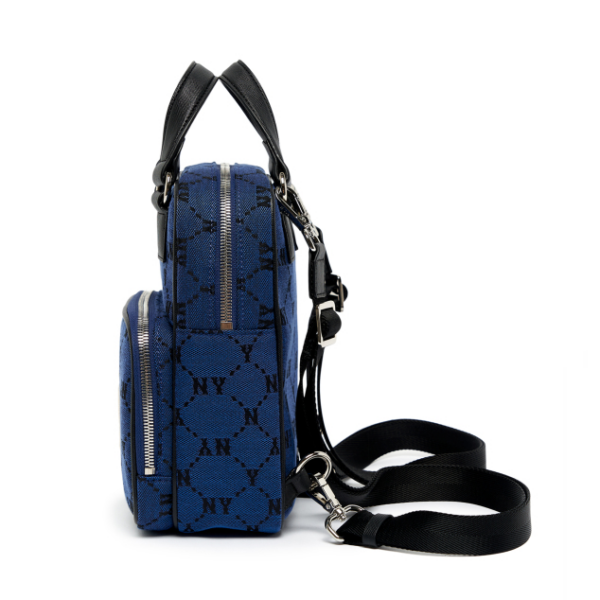 Túi MLB Monogram Diamond Jacquard Mini Backpack 3ABKS031N-50BLD - Ảnh 3