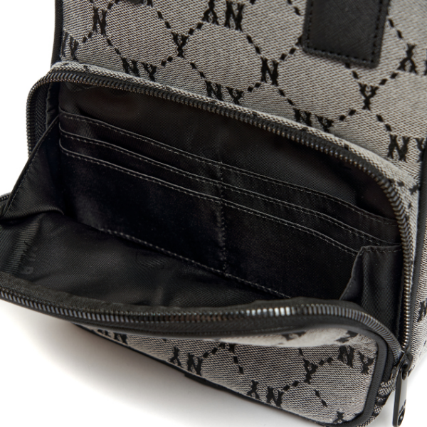 Túi MLB Monogram Diamond Jacquard Mini Backpack 3ABKS031N-50GRS - Ảnh 6