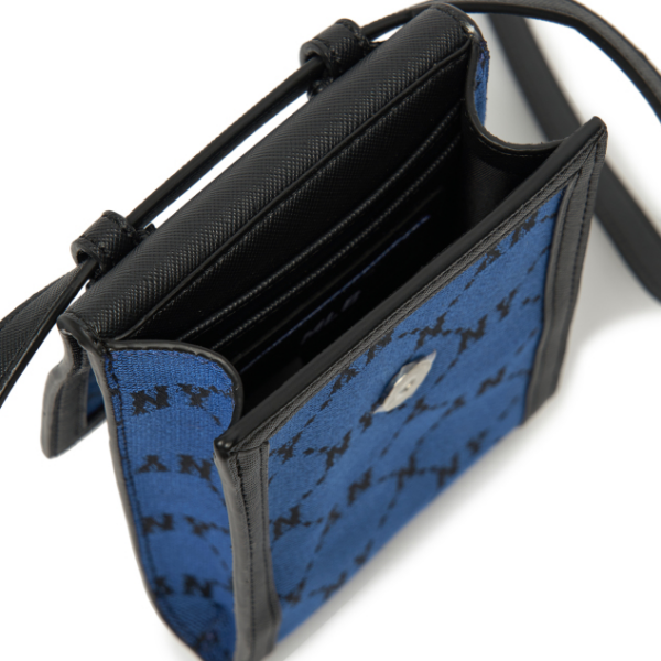 Túi MLB Monogram Diamond Jacquard 'Blue' - Ảnh 3