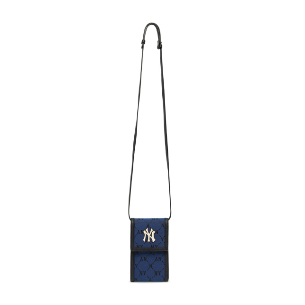 Túi MLB Monogram Diamond Jacquard 'Blue' - Ảnh 4