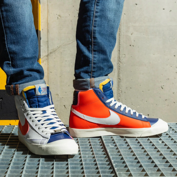 Giày Nike NBA x Blazer Mid '77 EMB '75th Anniversary Knicks' DD8025-100 - Ảnh 3