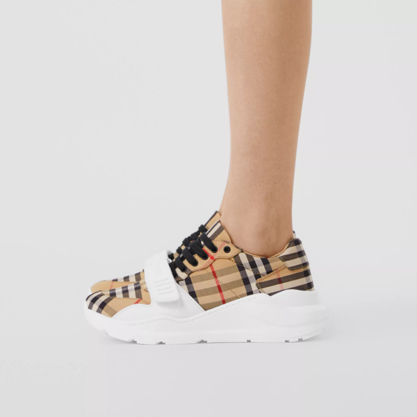 Giày Burberry Wmns Vintage Check Cotton 'Archive Beige' 80202811 - Ảnh 5