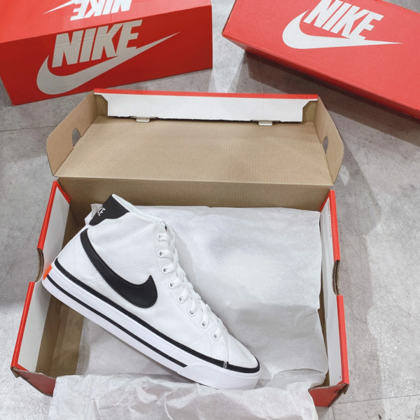 Giày Nike Court Legacy Canvas Mid White DD0162-100 - Ảnh 7