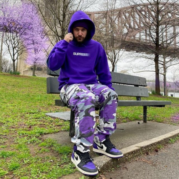 Áo Supreme Motion Logo Hoodie Purple SUP0572 - Ảnh 2