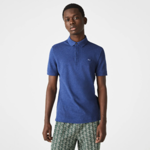 Ao Lacoste Paris Stretch Cotton Pique Polo Shirt 'Blue' PH5522-11-HJD