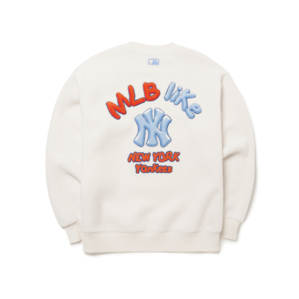 Áo MLB Like Fleece Overfit Sweatshirt New York Yankees 3AMTF5316-50CRS - Ảnh 6